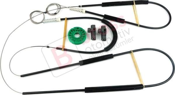 VW Polo MK3 6N1 6N2 1994-2001 2/3 Kapı İçin Elektrikli Ön Sağ veya Sol Kapı Cam Kriko Tamir Seti - Image 1