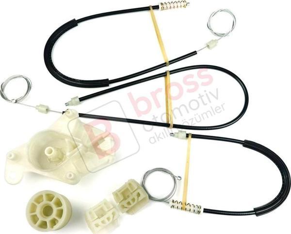 VW Transporter T5 Caravelle Multivan 2003-2015 7H0837753 İçin Ön Sol Kapı Cam Kriko Tamir Seti - Image 1