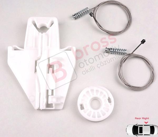 Skoda Fabia MK1 99-2008 4/5 Kapı Praktik Van 6Y0839462 İçin Elektrikli Arka Sağ Cam Kriko Tamir Seti - Image 1