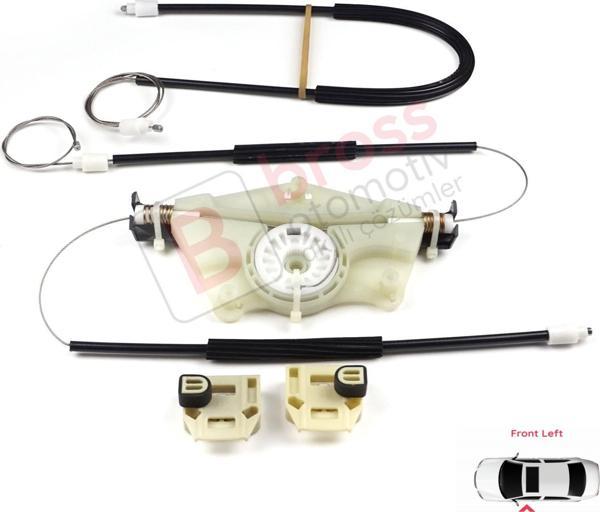 Skoda Fabia MK1 1999-2008 4/5 Kapı Praktik Van 6Y1837461 İçin Elektrikli Ön Sol Cam Kriko Tamir Seti - Image 1