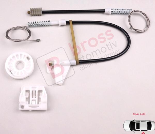 Skoda Octavia MK1 1U 2001-2010 Makyajlı Kasa İçin Elektrikli Arka Sol Kapı Cam Kriko Tamir Seti - Image 1