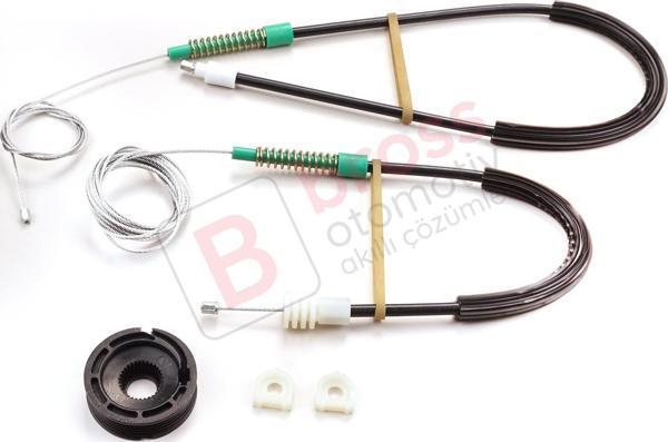 Volvo C70 MK1 872 1996-2002 2-Kapı Coupe 9467884 İçin Sol Cam Kriko Tamir Seti - Image 1