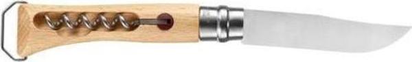 Opinel OP-002578 N 10 Corkscrew Knife Folding 3.92" Satin Clip Çakı - Image 1