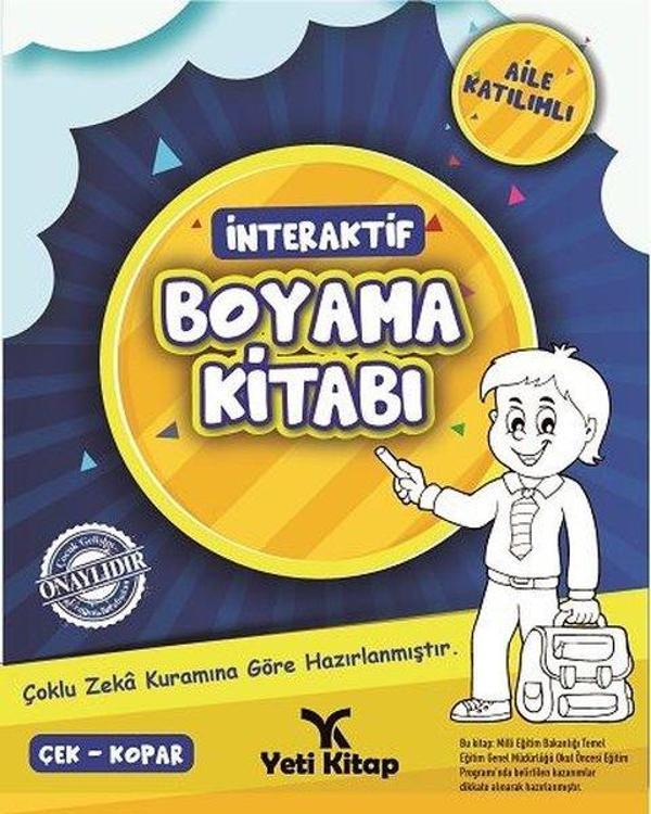 İnteraktif Boyama Kitabı 1 - Yeti Kitap - Image 1