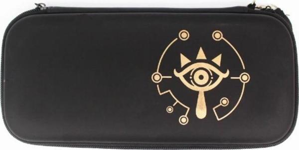 Cosmostech Nintendo Switch Oyun Konsolu Uyumlu Taşıma Çantası Kılıf Siyah Desenli - Image 1