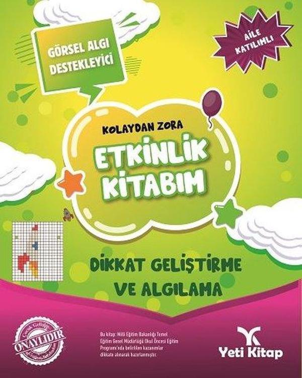 Dikkat Geliştirme ve Algılama-Kolaydan Zora Etkinlik Kitabım - Yeti Kitap - Image 1
