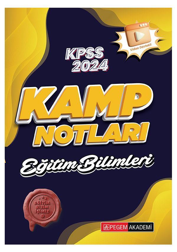 2024 KPSS Eğitim Bilimleri Kamp Notları - Pegem Akademi Yayıncılık - Image 1