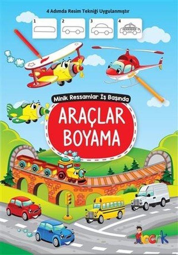 Araçlar Boyama - Minik Ressam İş Başında - Bıcırık Yayınları - Image 1
