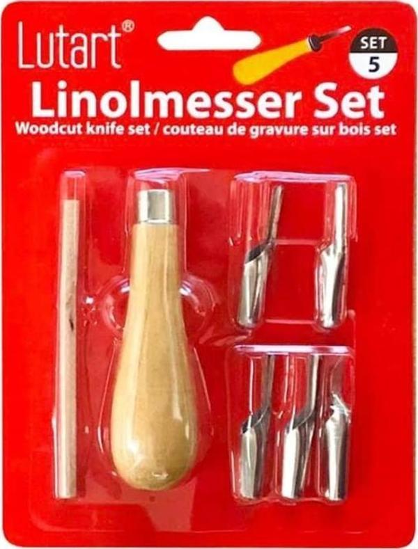 Lutart Linol Oyma Seti Blister Ambalaj 5'li - Image 1