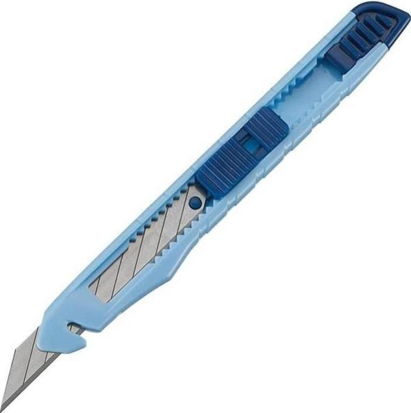 SDI 0408D 30 Derece Açılı Dar Maket Bıçağı Otomatik Kilit Plastik Gövde - Image 1