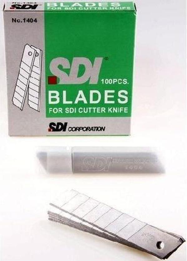 SDI Geniş Maket Bıçağı Yedeği 18 mm 10'lu Paket - Image 1