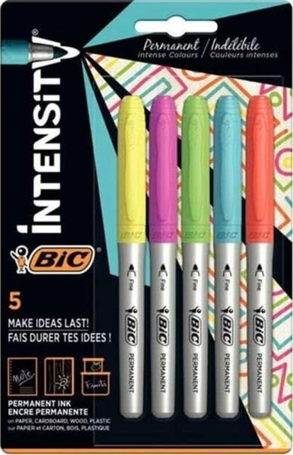 Bic Intensity Permanent Marker 5 Renk - Image 1