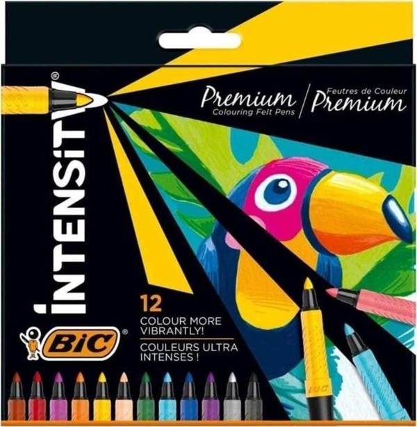 Bic Intensity Premium Keçeli Boya Kalemi 12 Renk - Image 1