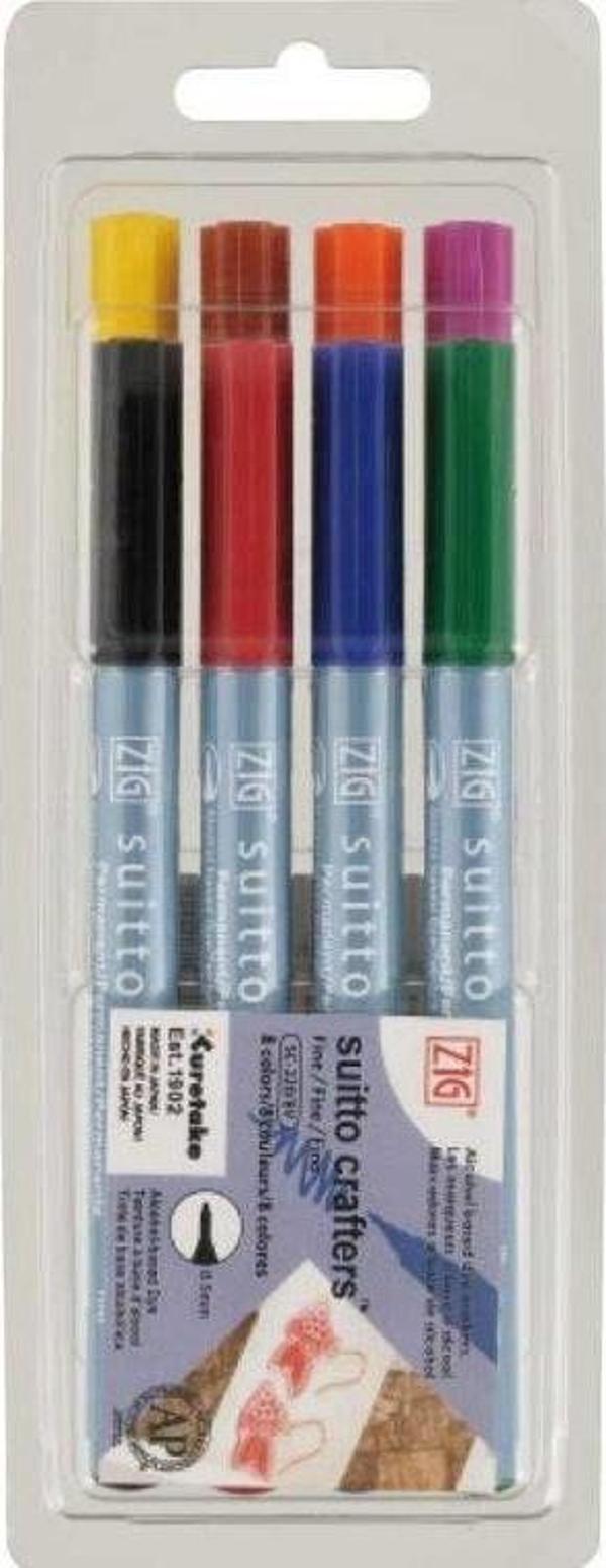 Zig Suitto Crafters Permanent Kalem Fine Uç 8 Renk - Image 1