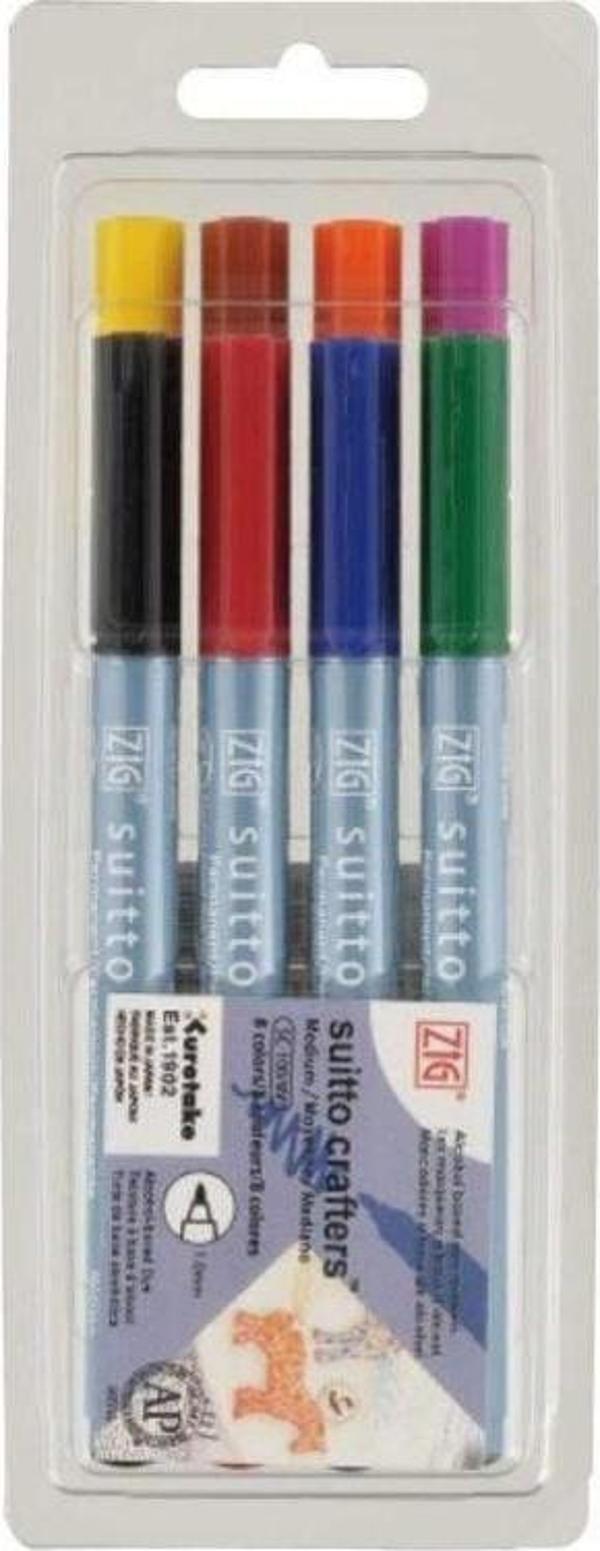 Zig Suitto Crafters Permanent Kalem Medium Uç 8 Renk - Image 1