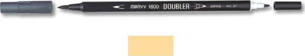 Marvy 1800 Doubler Çift Uçlu Brush Pen 16 PALE ORANGE - Image 1