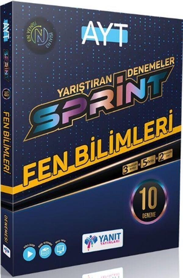 Yanıt Yayınları AYT Fen Bilimleri 10 Sprint Deneme - Yanıt Yayınları - Image 1