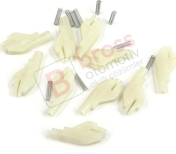 10 Adet Cam Kriko İndirme Kaldırma Mekanizma Kablo Ucu Halat Dübeli Tip BCP048 - Image 1