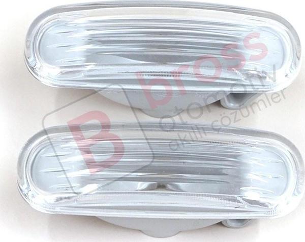 Fiat Peugeot Citroen Musa İçin 2 Adet Beyaz Yan Çamurluk Sinyali 51942933 - Image 1