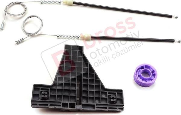 Audi A3 MK2 8P 8PA 8P1 2003-2013 4/5 Kapı 8P4839461 İçin Arka Sol Cam Kriko Tamir Seti - Image 1