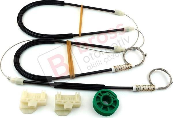 Audi A4 S4 RS4 B5 8D2 8D5 1994-2002 4/5 Kapı 8D0837462 İçin Elektrikli Ön Sağ Cam Kriko Tamir Seti - Image 1