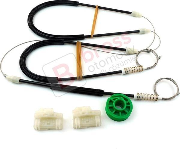 Audi A4 S4 RS4 B5 8D2 8D5 1994-2002 4/5 Kapı 8D0837461 İçin Elektrikli Ön Sol Cam Kriko Tamir Seti - Image 1