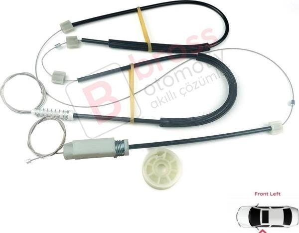 Audi TT MK2 8J3 8J9 2006-2014 2-Kapı Coupe Convertible 8J0837461 İçin Sol Kapı Cam Kriko Tamir Seti - Image 1