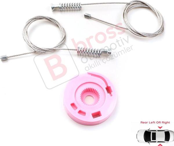 BMW 7 Serisi E38 1994-2001 51358125203 İçin Elektrikli Arka Sol veya Sağ Kapı Cam Kriko Tamir Seti - Image 1