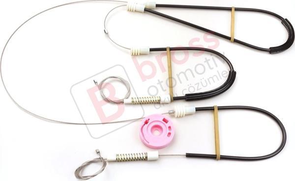 BMW 7 Serisi E38 1994-2001 51338125201 İçin Elektrikli Ön Sol veya Sağ Kapı Cam Kriko Tamir Seti - Image 1