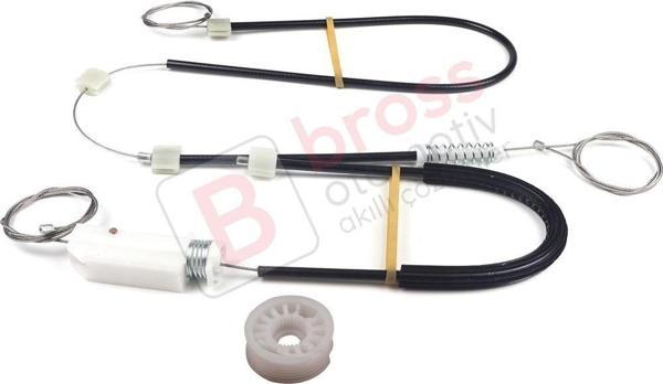 Mercedes CLS Class C219 W219 2004-2011 A2197300746 İçin Arka Sol Cam Kriko Tamir Seti - Image 1