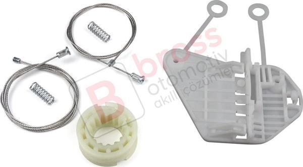 Smart Fortwo MK1 450 1998-2007 2/3-Kapı HB Coupe Cabrio Convertible İçin Sol Cam Kriko Tamir Seti - Image 1