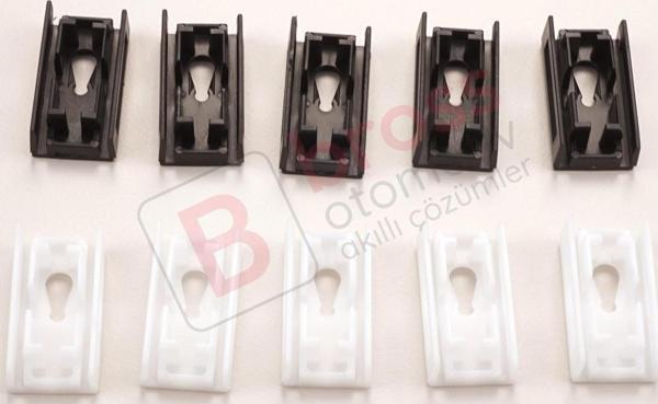 Mercedes Vito W638 1996-2003 için Ön Cam Çıta Klips Seti Sağ Sol 638984086  6389840961 - Image 1