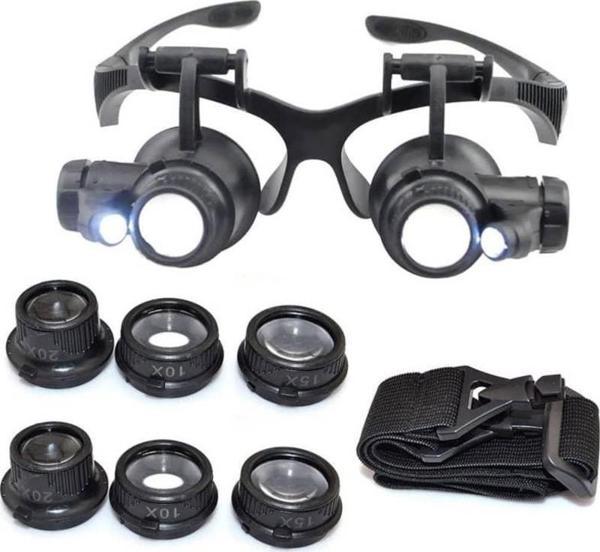 Kembs Led Işıklı Saatçi Gözlüğü (10X - 15X - 20X - 25X) 9892G - Image 1