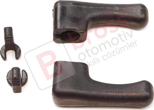 Mercedes W124 W201 A124 C124 S124 İçin Dış Dikiz Aynası Manuel Kontrol Kolu Seti 2018100054 - Image 1