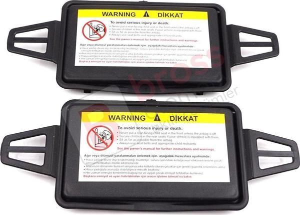 Mercedes W210 W211 İçin 2 Adet SİYAH Renk Güneşlik Makyaj Ayna Kapağı Aynalı 2108102510 2118100410 - Image 1
