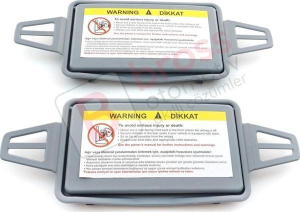 Mercedes W211 İçin Gri Renk Güneşlik Ayna Kapağı Sağ ve Sol 2108102510 - Image 1