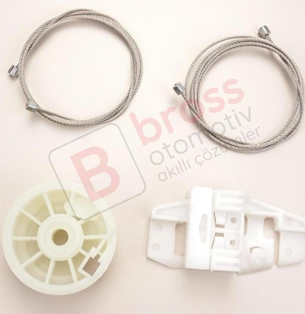 Renault Modus Grand Modus 2003-2008 8200748377 İçin Elektrikli Ön Sol Kapı Cam Kriko Tamir Seti - Image 1