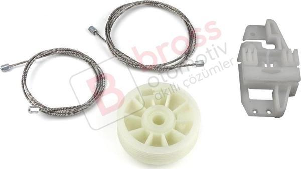 Renault Scenic MK2 JM0/1 2003-2009 8200118857 İçin Elektrikli Arka Sağ Kapı Cam Kriko Tamir Seti - Image 1