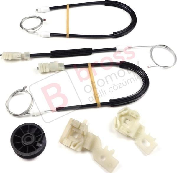 Nissan Primera P12 WP12 2001-2008 4/5 Kapı 80771AV601 İçin Elektrikli Ön Sol Cam Kriko Tamir Seti - Image 1