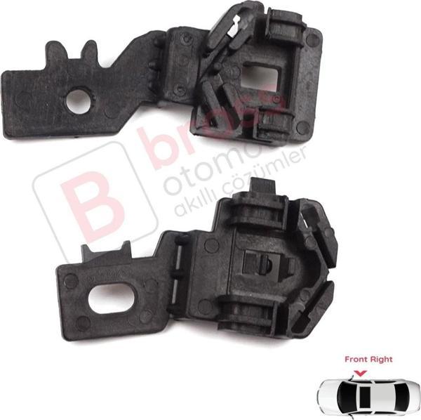 Nissan Primera P12 MK3 Qashqai MK1 J10 İçin Sağ Ön Cam Kriko Tamir Klips Seti - Image 1