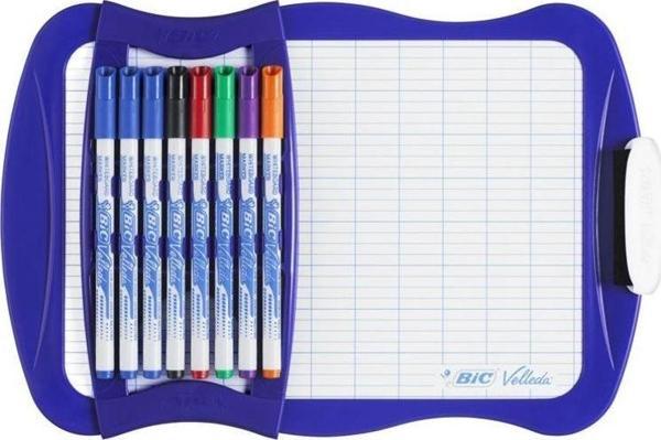 Bic Velleda 1721 Mini Beyaz Tahta + 8 Adet Kalem + Silgi - Image 1