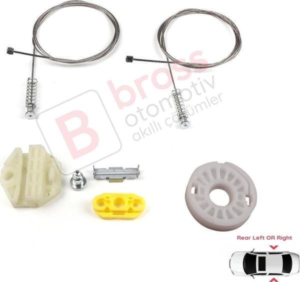 Opel Zafira A MK1 T98 F75 1999-2005 MPV İçin Elektrikli Arka Sağ veya Sol Cam Kriko Tamir Seti - Image 1