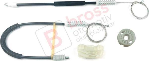 Peugeot 607 9D 9U 1999-2010 9632243280 İçin Arka Sol Kapı Cam Kriko Tamir Seti - Image 1