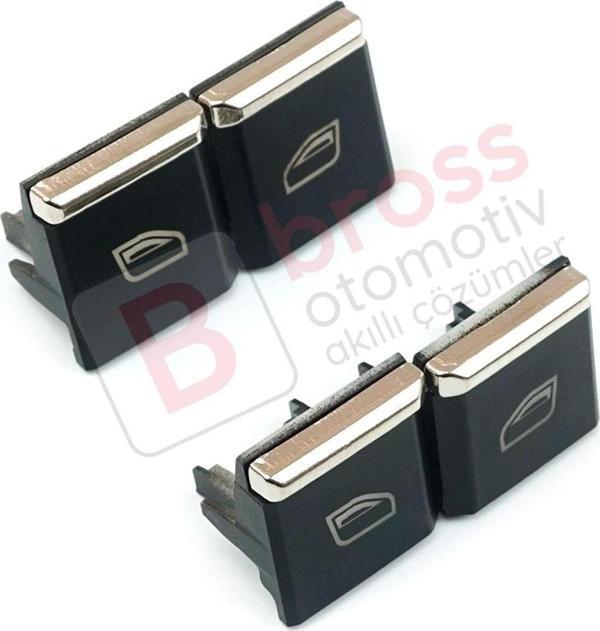 Porsche İçin 4 Adet Sürücü Cam Açma Düğme Kapağı 7PP959858R DML - Image 1