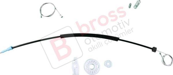 VW New Beetle Cabrio Convertible 2003-2010 1Y0898292 İçin Elektrikli Arka Sağ Cam Kriko Tamir Seti - Image 1
