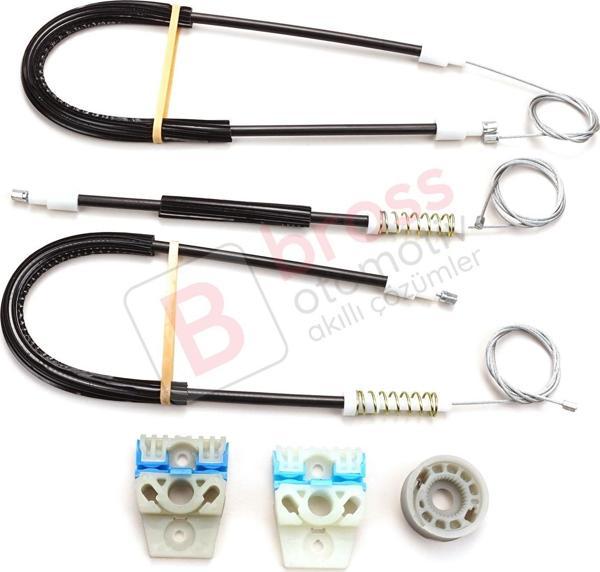 VW Passat B6 3C 3C2 3C5 2005-2011 4/5 Kapı 3C1837461 İçin Elektrikli Ön Sol Cam Kriko Tamir Seti - Image 1