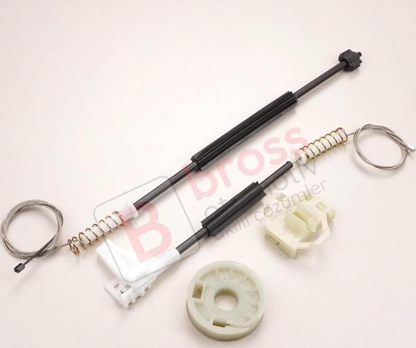 VW Polo Classic Variant Seat Cordoba MK1 Vario Ibiza MK2 6K4839401 İçin Arka Sol Cam Kriko Seti - Image 1