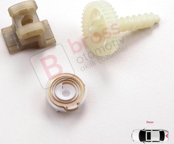 VW Seat Skoda İçin Arka Bagaj Kilit Dişli Yay Tamir Seti 1T0827505 - Image 1