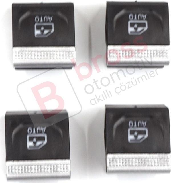Renault Clio MK5 Captur MK2 5-Kapı İçin 4 Adet Cam Açma Düğme Kapağı 254107001R - Image 1