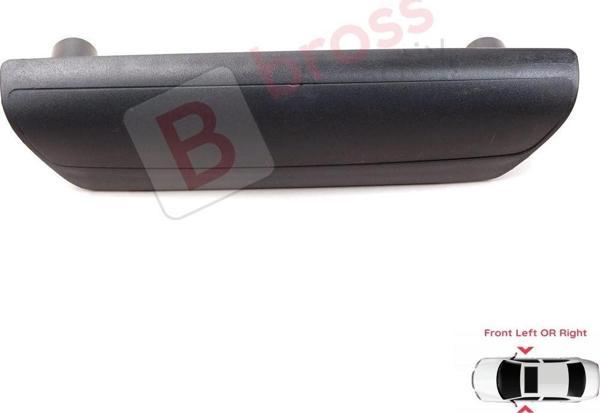 VW Transporter T5 Makyajsız Kasa 2003-2009 İçin Ön İç Kapı Kolu Tutamağı Siyah 7H0867179F 80F - Image 1
